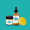 Aceite y Pomada Capilar de Tuétano de Res con Cepillo para el Cuero Cabelludo