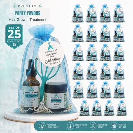Set of 25 Hair Growth Secret Kit – Ox marrow Pomade & Oil with Scalp Brush